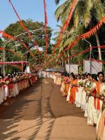 HH Swamiji's visit to Shri Mathada Vinayaka Devasthan, Salemane, Neerkanta, Shirali (16 Feb 2025)